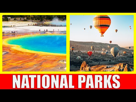 NATIONAL PARKS of the WORLD | Learn World's Best National Parks and the Animals that Live There