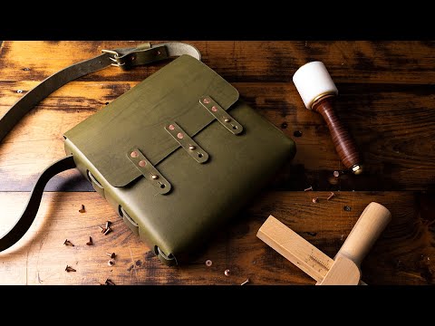 Making a Laced Utility Leather Satchel - (PDF PATTERN)