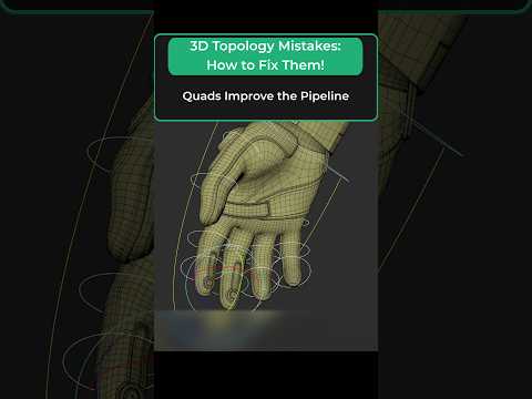 Topology Pro Tip: Quads Make Your Life Easier! #3dmodeling #blender #vfx