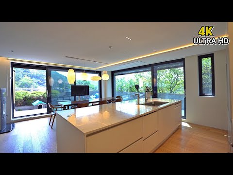멍 하니 바라보니 힐링 되는 뷰.! 평창동 단독주택 엘레베이터에 옥상 정원까지 예쁜.! Korea's Luxury Housing