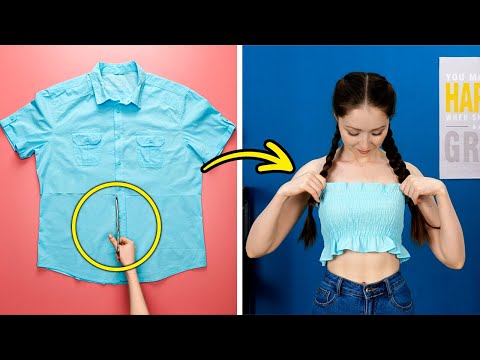 👗 Превратите Старую Одежду В Модные Наряды Менее Чем За 5 Минут 👗