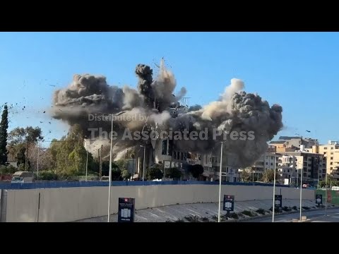 Israeli strike destroys building in Beirut's southern suburb after dispersal order