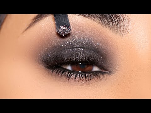 TRY THIS! Sparkly Black Smokey Eye for NYE 2024!!