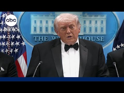 Trump speaks after shooting incident outside White House Correspondents' Dinner
