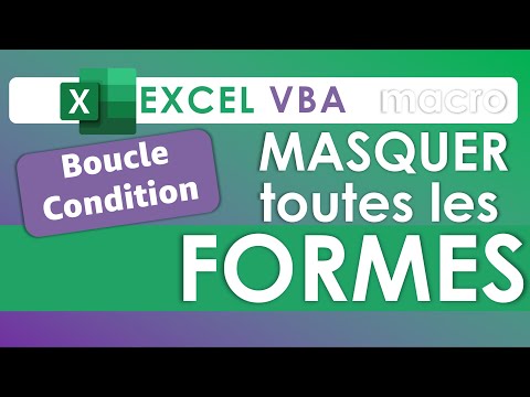 Excel VBA macro masquer toutes les formes