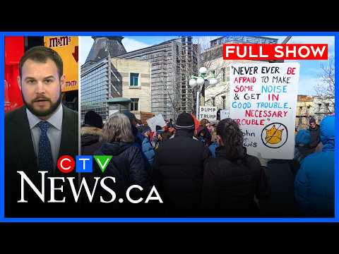 Anti-Trump protesters gather outside U.S. Embassy | CTV News Ottawa at Six for Sat, March 28, 2026