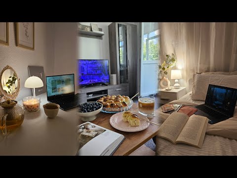 A cozy rainy night 🌧| Morning activities at home and outside , cooking, relax time with coffee