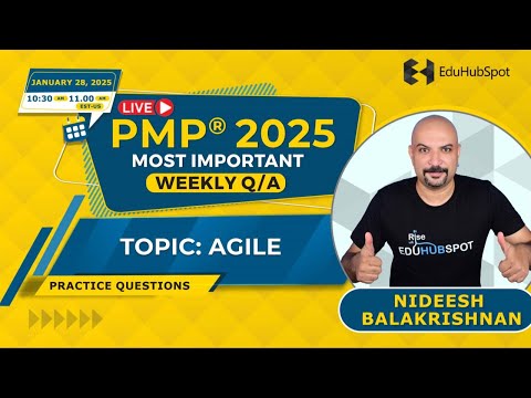 Agile PMP questions – Live Q&A (Jan 28 -2025 with EDUHUBSPOT)