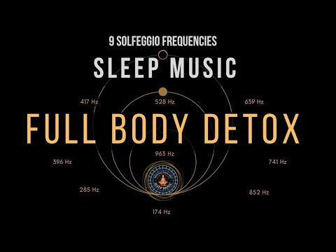 BLACK SCREEN SLEEP MUSIC ☯ All 9 solfeggio frequencies ☯ Deep Sleep
