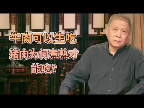爲何豬肉不能多吃和生吃，牛肉卻可以？聼馬爺講完真的長知識！  #圓桌派#窦文涛#观复嘟嘟#马未都