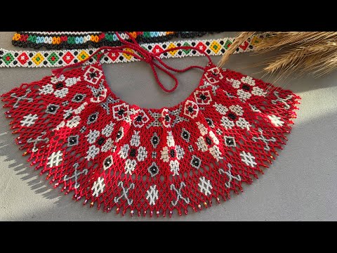 Широка червона силянка МК + схема від мене ♥️