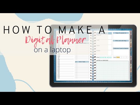 How to make a digital planner on a laptop | Digital Planners for beginners using Keynote