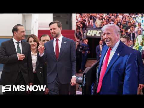 ‘Ridiculous’: Trump attends UFC fight as peace talks collapse with Iran