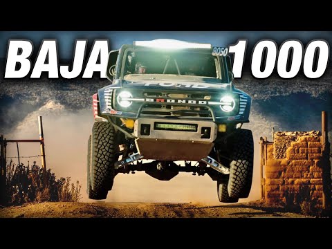 INCREDIBLE off-road racing (Ford Bronco DR @ 2024 BAJA 1000)