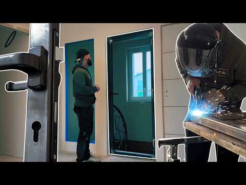 Comment fabriquer une porte d'intérieur sur mesure en acier style industrielle ( Partie 2 ) - #103