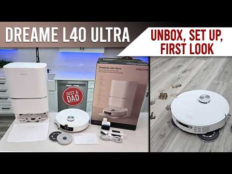Dreame L40 Ultra Robot Vacuum & Mop Unboxing / First Look Review. How To Setup & Map Your House