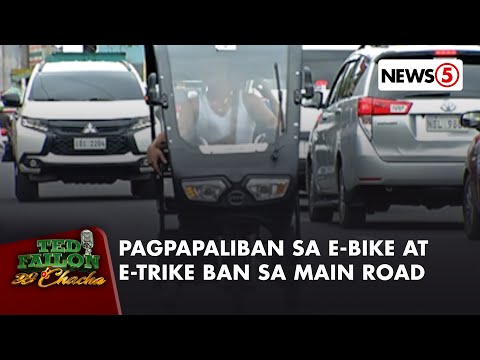 E-bike, e-trike ban sa main road, ipinagpaliban ng LTO | Ted Failon & DJ Chacha