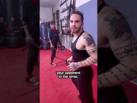 David Teaches @TheModernNinja a cool Rapier Move! #sword #meme #martialarts