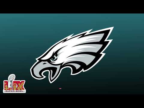 Philadelphia Eagles ( 2025 NFC CHAMPIONS) 1 HR LOGO LOOP, WALLPAPER, BACKGROUND NO SOUND.