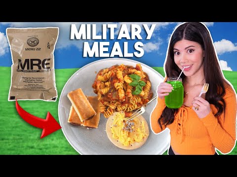 I Tried Eating ARMY Ration Food for 24 Hours (MRE Meals)