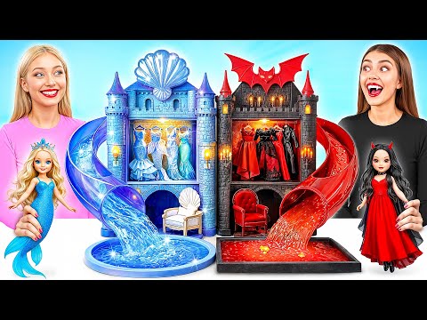 We Build Amazing Doll House | Mermaid vs Vampire Challenge by Multi DO Girls