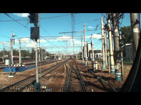 От Москвы до Монино из Кабины Электропоезда (оригинал) (HD 720)
