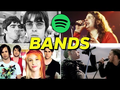 Top 100 Bands With The Most Monthly Listeners On Spotify!