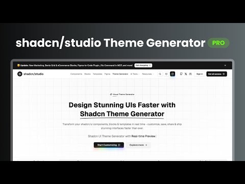 Getting Started With shadcn/studio Theme Generator PRO 🚀