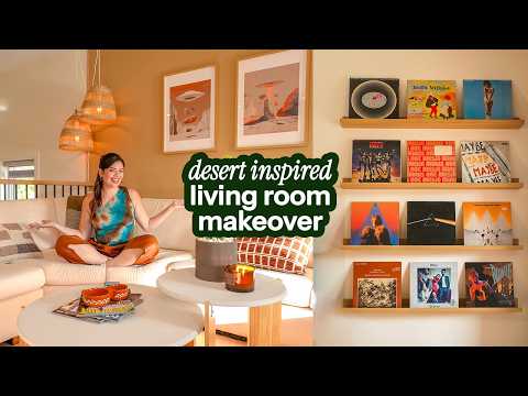 Desert Inspired EXTREME Living Room Makeover