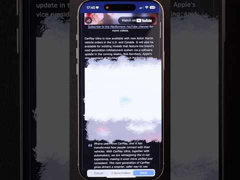 Safari Tips: Hide Distracting Items for Better Reading