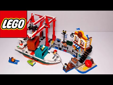 Lego City 60422 Seaside Harbor with Cargo Ship Speed Build