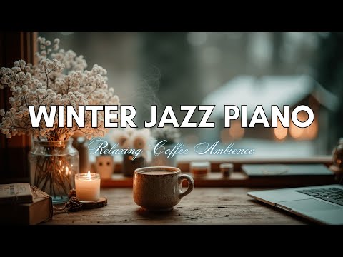 Cozy Winter Jazz Piano | Relaxing Cafe Ambience for Study & Work