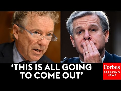 'You Paid Them $3 Million': Rand Paul Grills FBI Director On Censoring Americans On Social Media