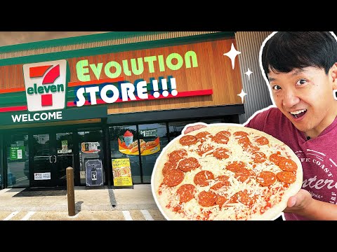 7-ELEVEN “EVOLUTION” Store Food Review in DALLAS TEXAS | BEST 7-Eleven in America!