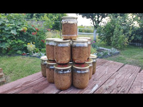 Pate from pig's head in an autoclave