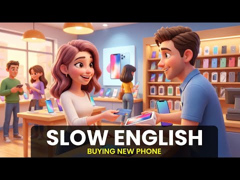 English Speaking Practice | Buying Mobile Phone | Slow English | Easy English