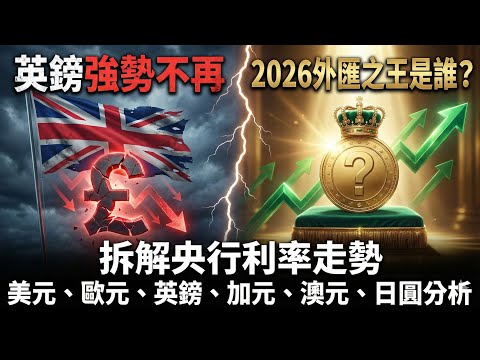 (Markets4you呈獻) 2026外匯前瞻｜英國減息隨時多過美國 六大貨幣邊隻最強？英鎊/日圓/澳元關鍵位
