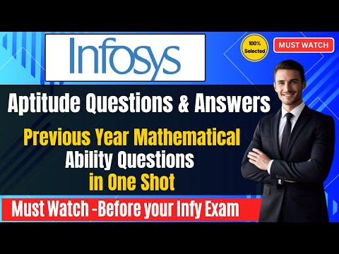 🔥Infosys Aptitude Questions & Answers | Infosys Previous Year Questions | Technical Ability Question