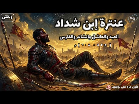 القصة الكاملة لعنترة بن شداد | من عبد الى أعظم فارس وشاعر في العرب , وثائقي هادئ
