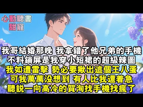 我哥結婚那晚，我拿錯了他兄弟的手機。不料鎖屏是我穿小短裙的超級辣圖。我如遭雷擊，勢必要揪出這個王八蛋。可我萬萬沒想到，有人比我還著急。聽說一向高冷自持的賀洵找手機找瘋了。#小說 #有聲書 #甜寵