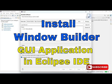 Install WindowBuilder in Eclipse IDE [2024] | GUI Programs in  Eclipse| Window Builder