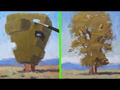 How to paint trees - the demonstration I wish I had as a beginner