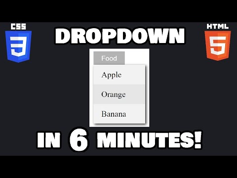 Learn CSS dropdown menus in 6 minutes! 🔻