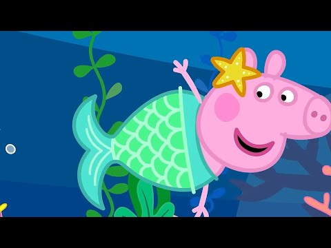 Peppa Becomes A Mermaid! 🧜‍♀️ 🐽 Peppa Pig Full Episodes
