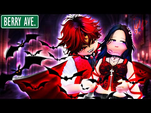 The ONLY Human in a VAMPIRE World! 🩸 Falling in love with a Hot Vampire! (Berry Avenue Story)