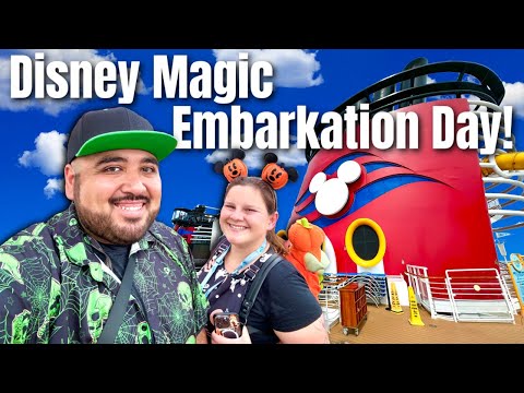 Boarding Our FIRST EVER Halloween On The High Seas Disney Cruise! Disney Magic Cruise 2024 Vlog 1