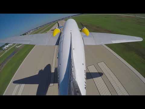 They let me LAND a DC-3! + Accidentally blasted a J3 Cub off taxiway - Flight VLOG