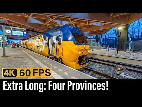 Train Cab Ride NL / Utrecht - Nijmegen - Roosendaal - Vlissingen / Four Provinces / March 2024
