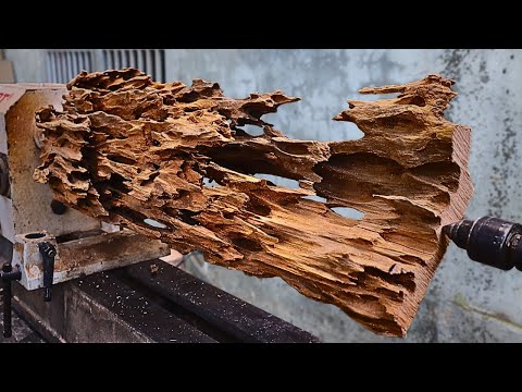 wood lathe // logs are reborn into valuable Rebirth