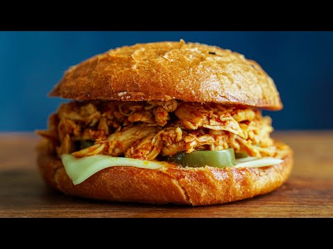 Pulled Chicken Sandwich Recipe - Easy, Juicy & So Much Flavor!